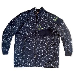 Nike Lab NRG ACG Men's Splatter Waterproof  Down Filled Coat Black White Size XL